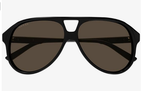 Gucci GG1286S Black Gold/Brown 59/12/145 men Sunglasses