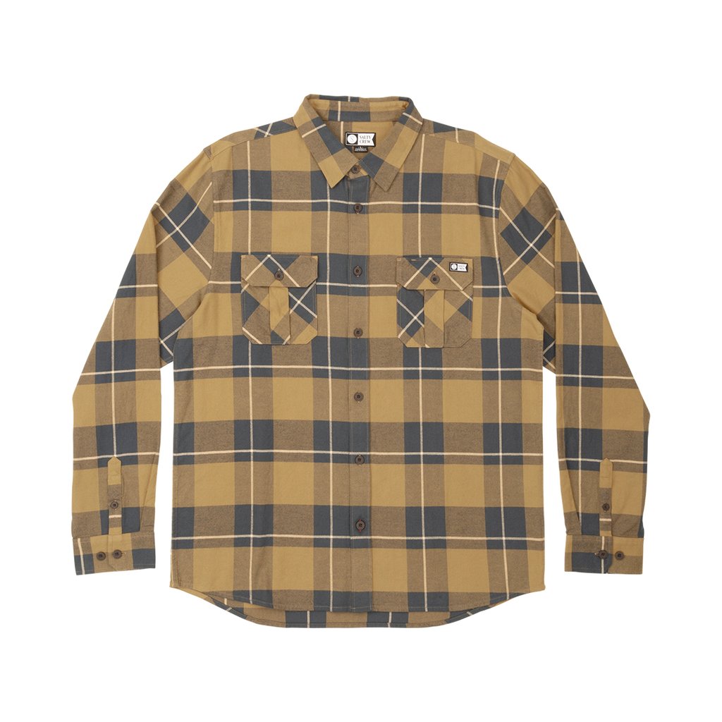 Salty Crew Traverse L/S Flannel Brown