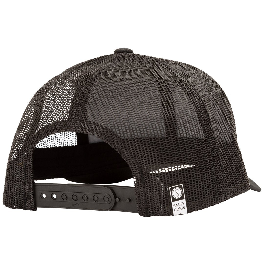 Salty Crew Striper Black Retro Trucker