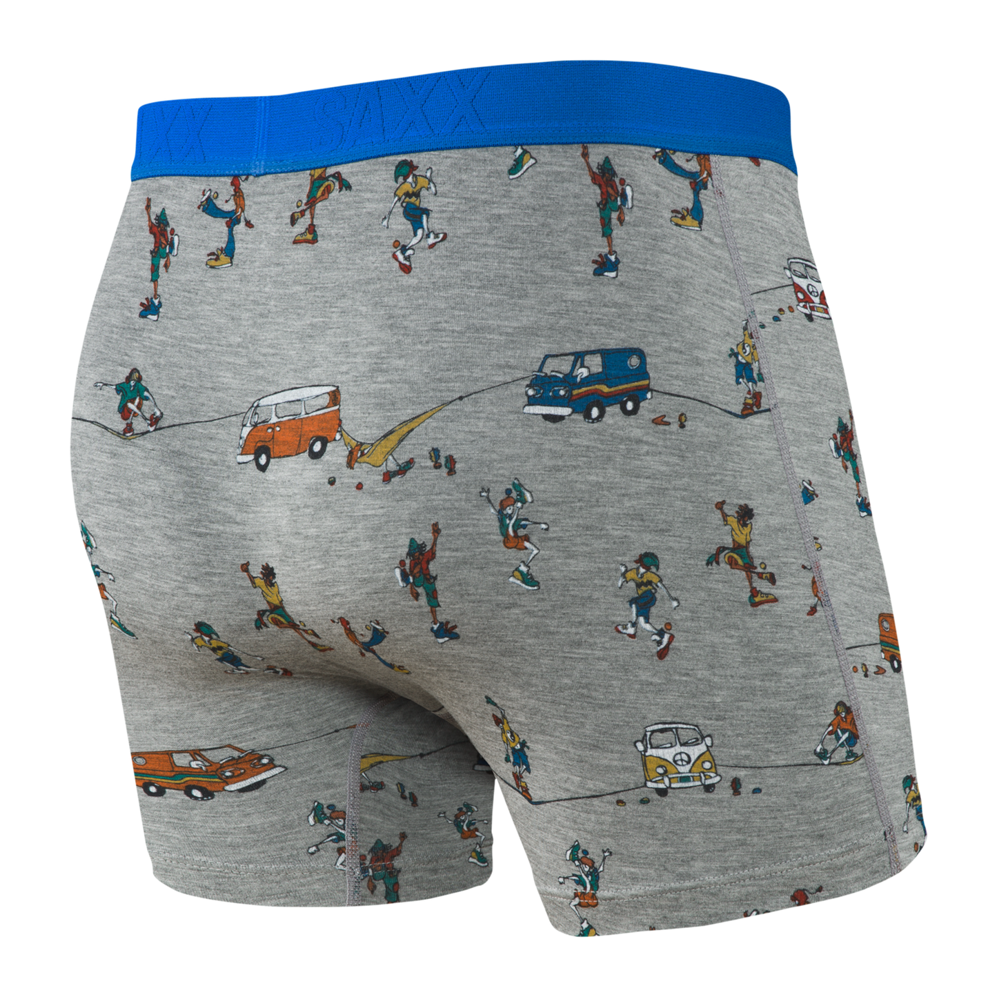 SAXX Grey Hacky Slackers Vibe Boxer Brief Men's Underwear