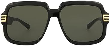 Gucci Square/Rectangle Sunglasses Black Black Grey Luxury Eyewear Made In Italy Injection Frame Designer Fashion for Everyday Luxury