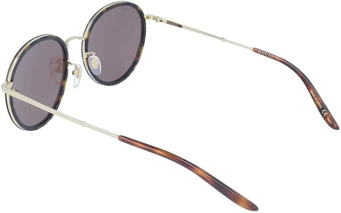 Gucci Men's Casual Rectangular Sunglasses, Ruthenium-Ruthenium-Smoke, 60