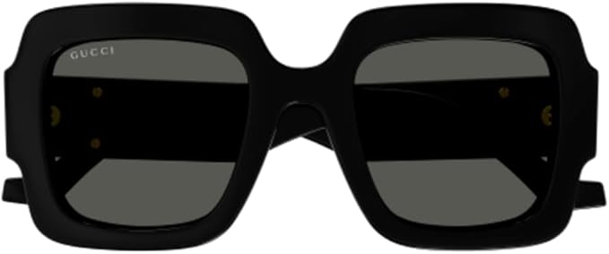 Gucci GG1547S 001 Black/Grey Oversized Square Woman's Sunglasses, 50/24/145