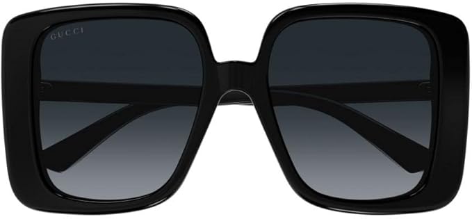 Gucci Sunglasses Square Full Rim, Black Frame and Grey Gradient Lens GG1314S001