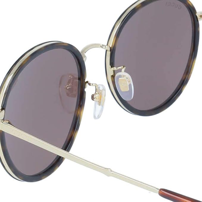 Gucci Men's Casual Rectangular Sunglasses, Ruthenium-Ruthenium-Smoke, 60