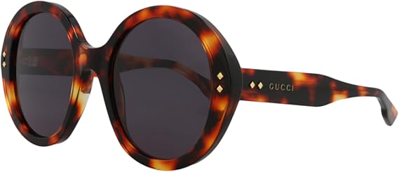 Gucci Oversized Round Sunglasses – Luxury Designer Eyewear with Havana Acetate Frames – Statement Round Shape with Polycarbonate Lenses – Exclusive Fashion Accessory with UV Protection