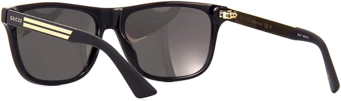 Gucci GG0687S - 002 Sunglasses Black w/Grey Polarized lens 57mm