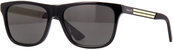Gucci GG0687S - 002 Sunglasses Black w/Grey Polarized lens 57mm
