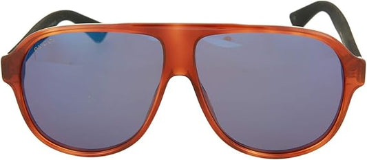 Gucci Men GG0009S 59 Tortoise/Blue Sunglasses 59mm