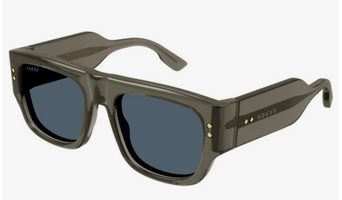 Gucci GG1262S 003 Sunglasses Men's Grey/Blue Square Shape 54mm